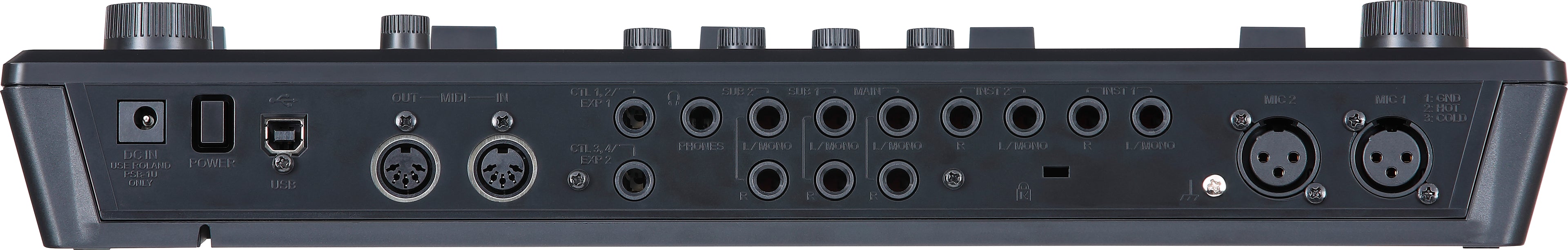 Boss RC-505MK2 tabletop loop station — controls and faders detail