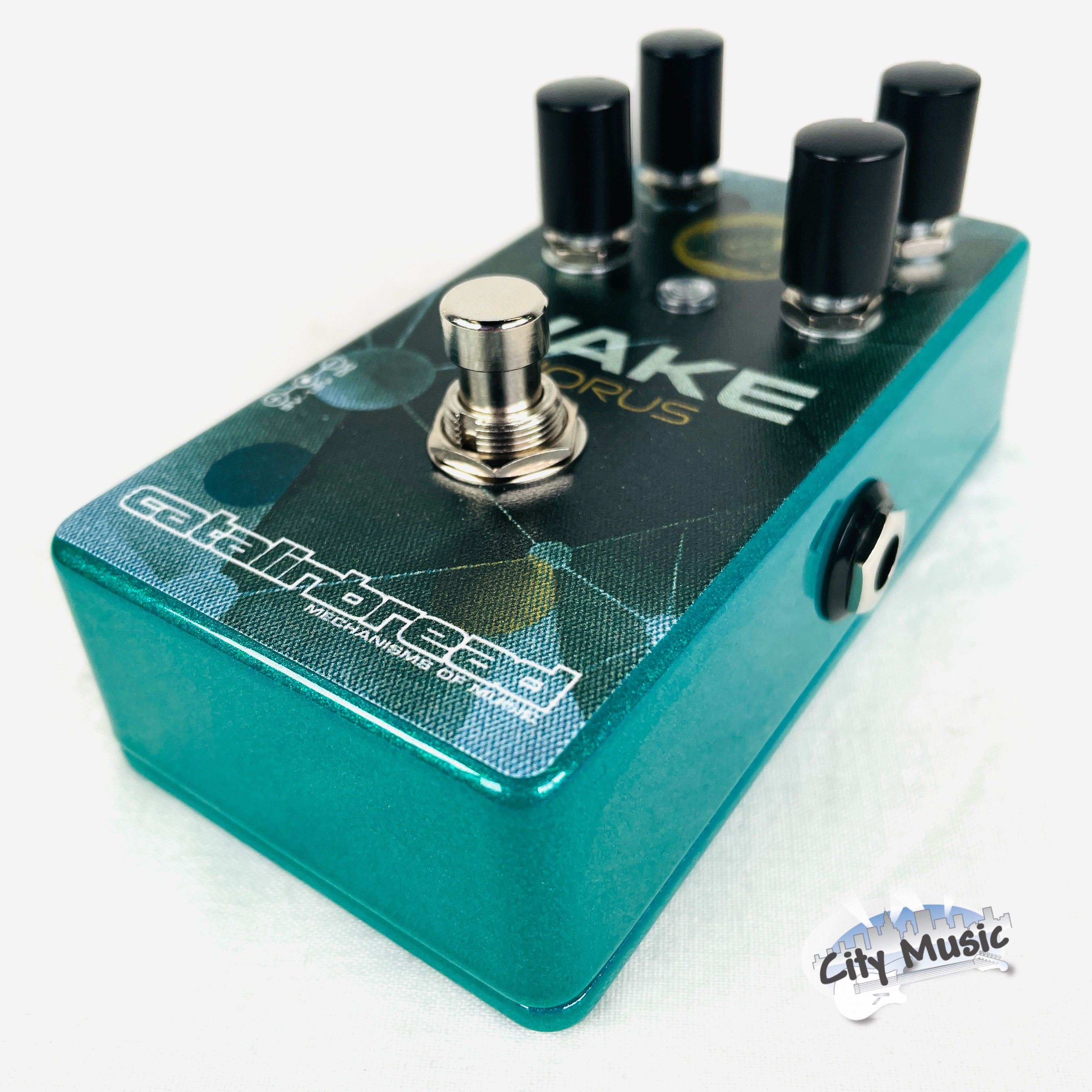 Used Catalinbread Wake Chorus Octaver pedal — side view input jack