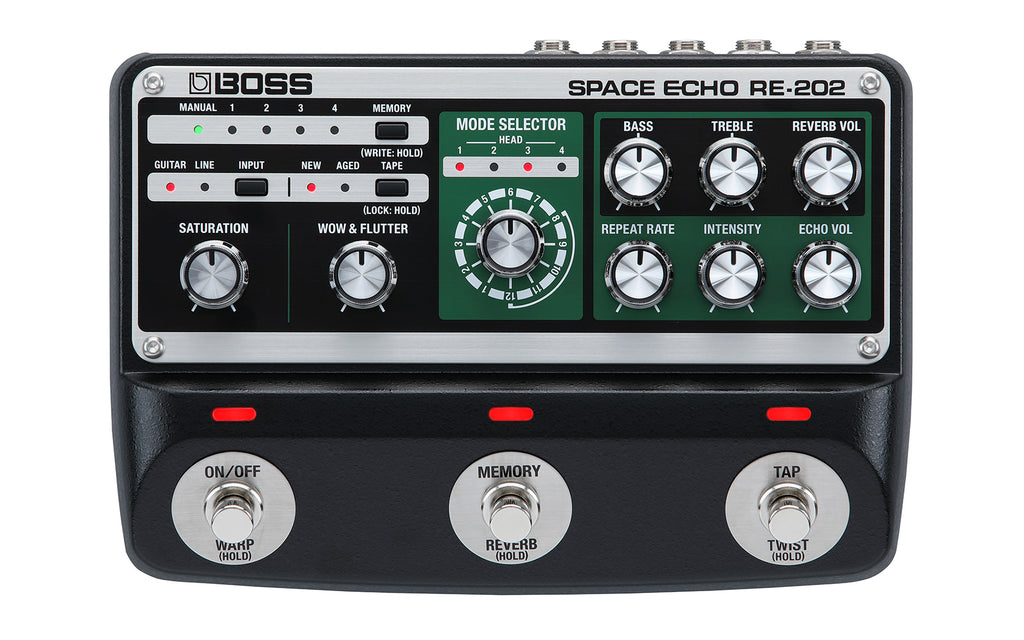 New Boss RE-202 Space Echo Digital Delay Guitar Effects Pedal