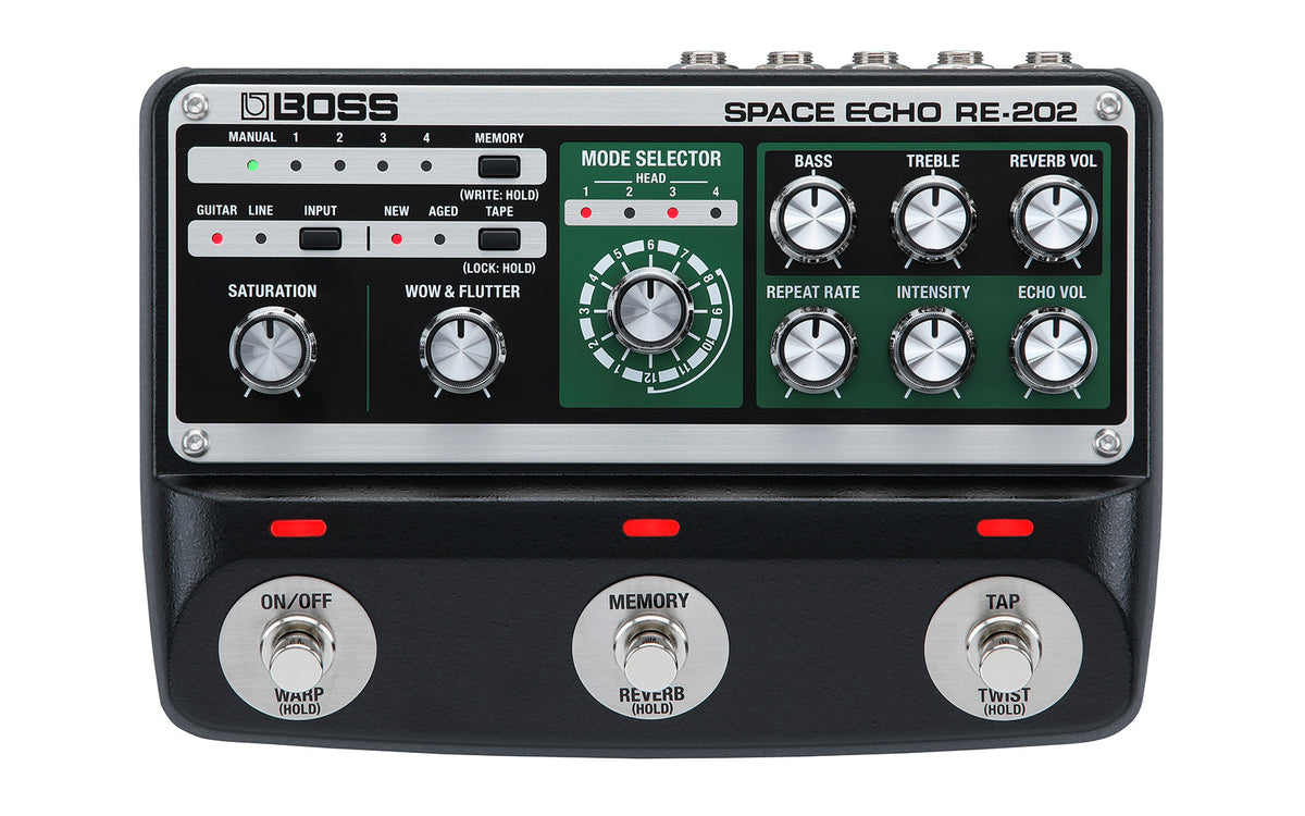 New Boss RE-202 Space Echo Digital Delay Guitar Effects Pedal