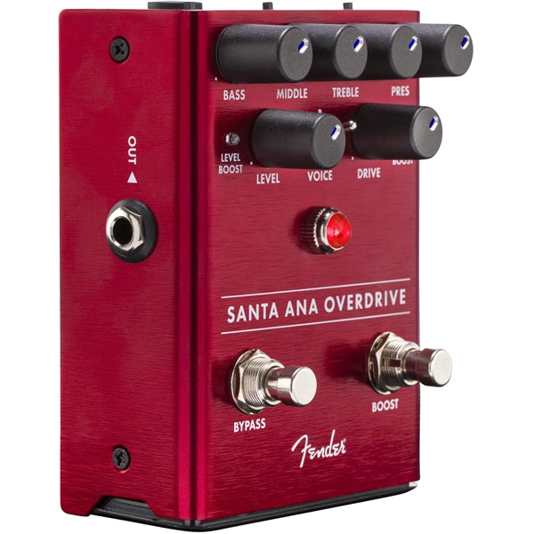 Fender Santa Ana Overdrive pedal — side profile with input jacks