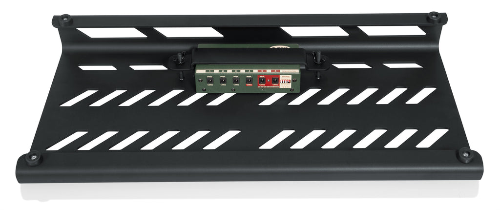 Gator GPB-BAK-1 pedalboard — top surface with cable routing perforations