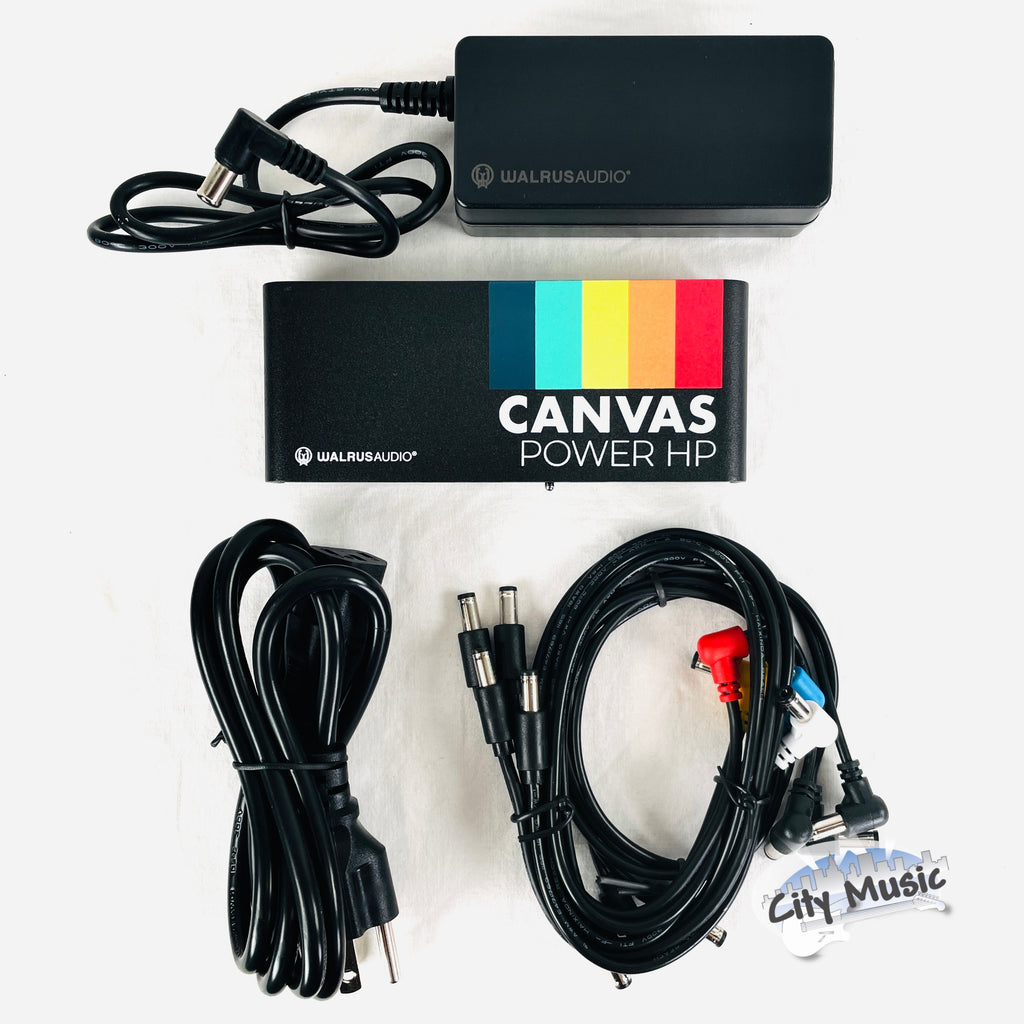 Used Walrus Audio Canvas Power HP — power supply with brick and DC cables