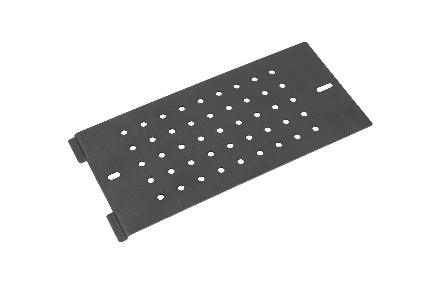 RockBoard The Tray power supply mounting plate - perforated steel top view