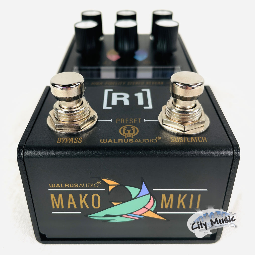 Used Walrus Audio MAKO Series MKII R1 High-Fidelity Reverb Guitar Effects Pedal ♫