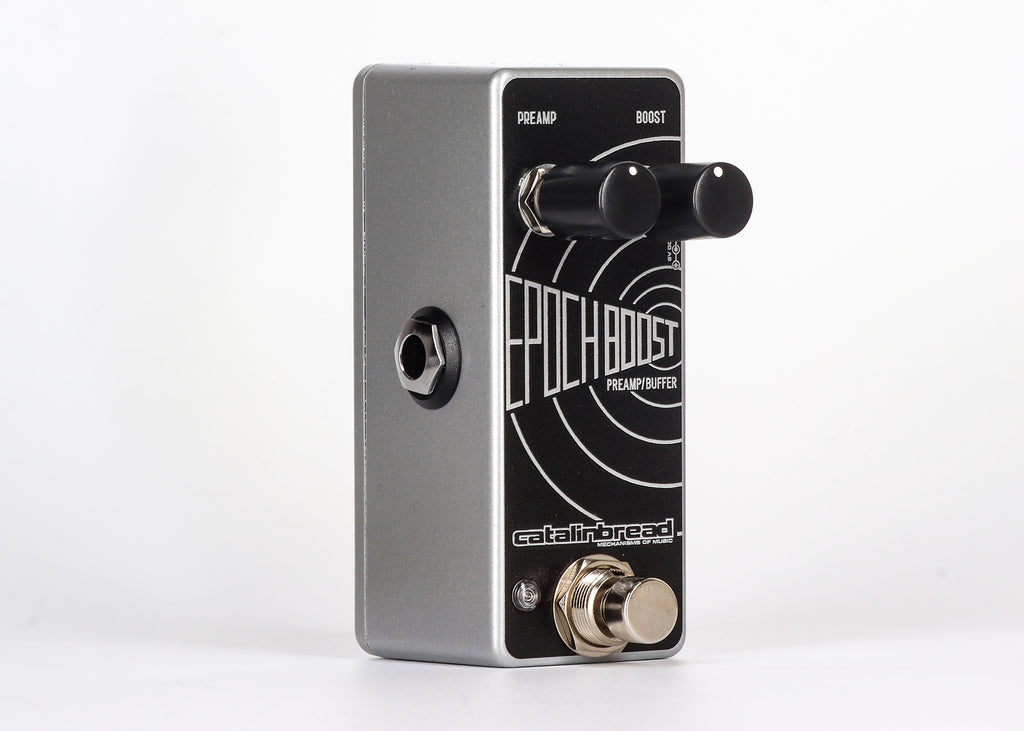 Catalinbread Epoch Boost Mini preamp pedal - opposite side jack view