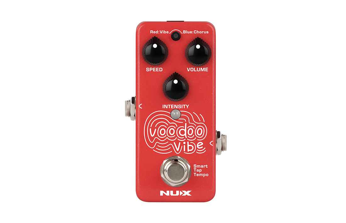 NUX NCH-3 Voodoo Vibe pedal — footswitch close-up