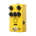JHS Charlie Brown V4 overdrive pedal — yellow enclosure, angled three-quarter view