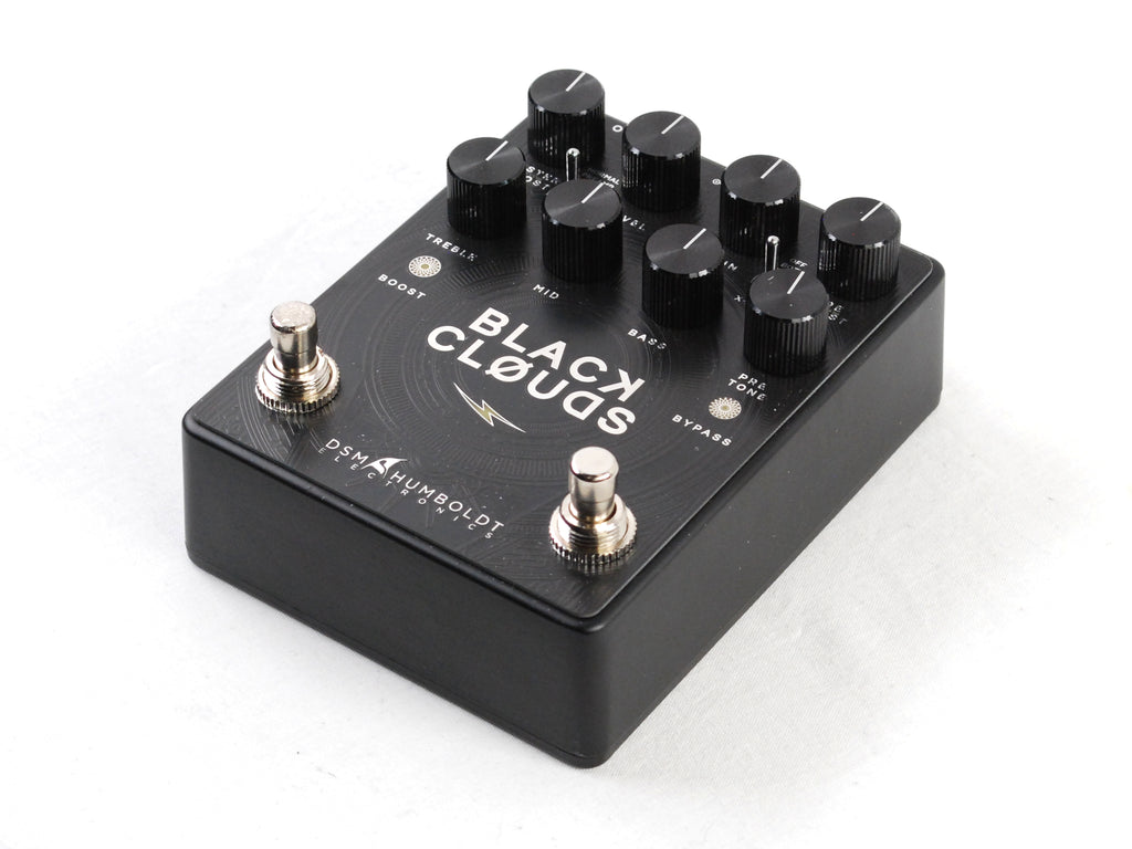 DSM & Humboldt Black Clouds distortion pedal — detail view