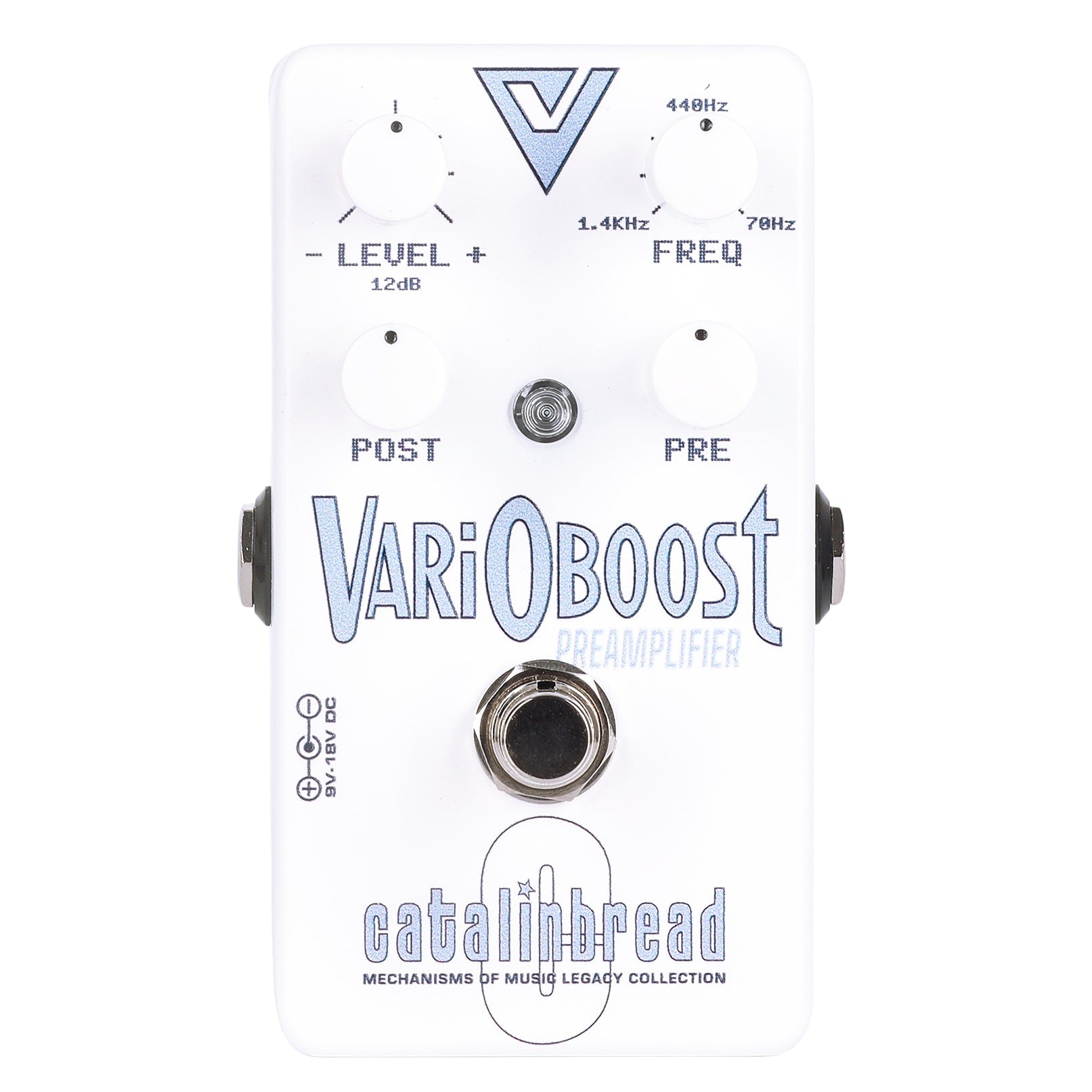 Catalinbread VariOboost preamp pedal - white front view