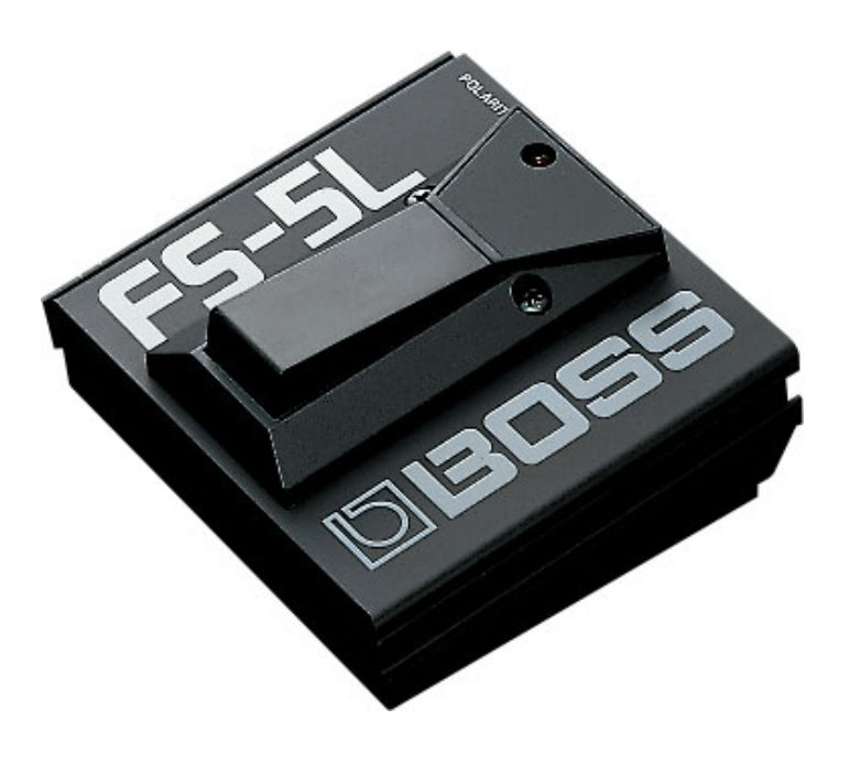 Boss FS-5L latching footswitch angled view