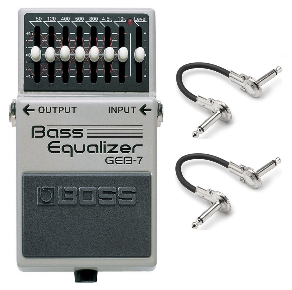 Boss GEB-7 Bass Equalizer pedal — top panel band slider controls