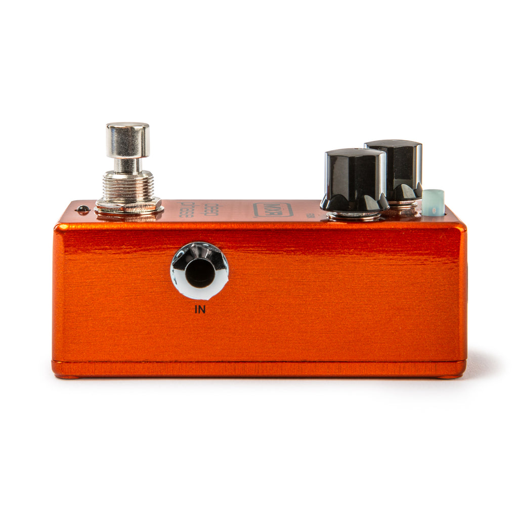 MXR M279 Deep Phase phaser pedal — angled side view