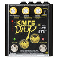 Eventide Knife Drop sub-octave fuzz synth pedal in black, top view