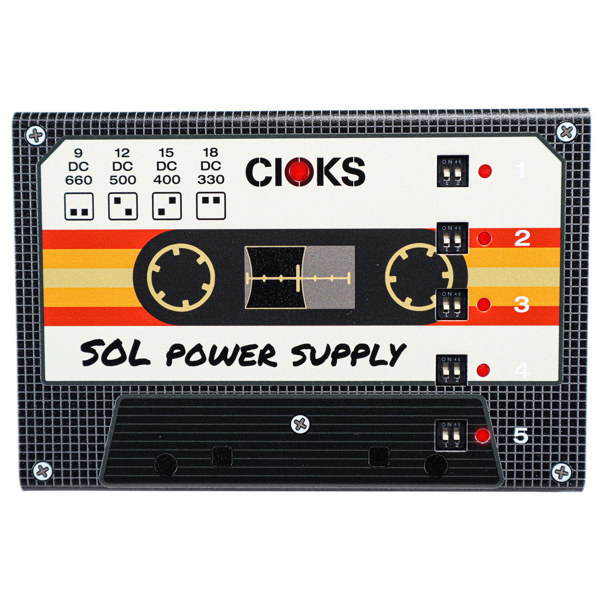 New CIOKS SOL Limited Edition Retro Series Cassette Guitar Pedal Power Supply