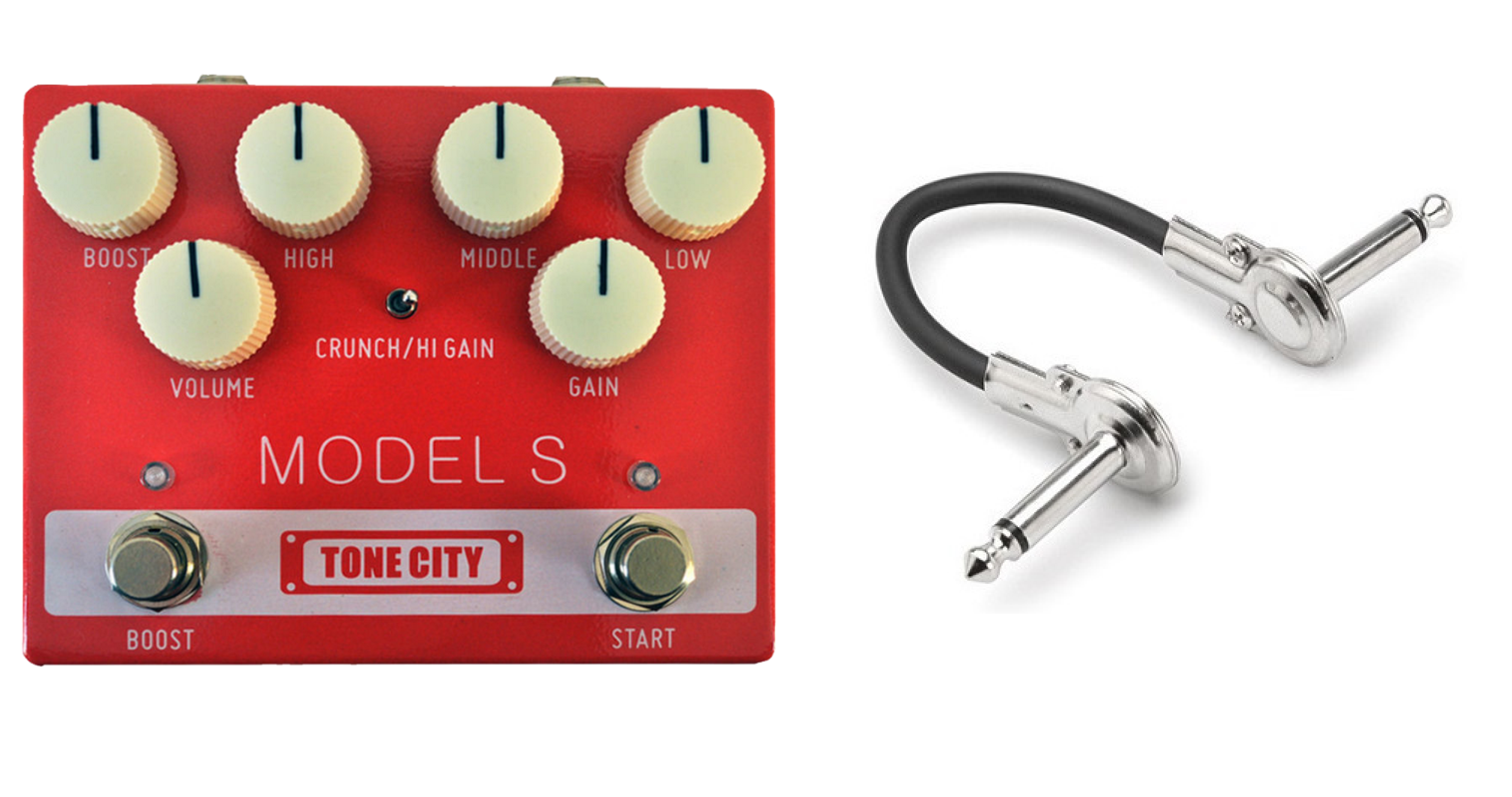 Tone City Model S distortion pedal — front controls view