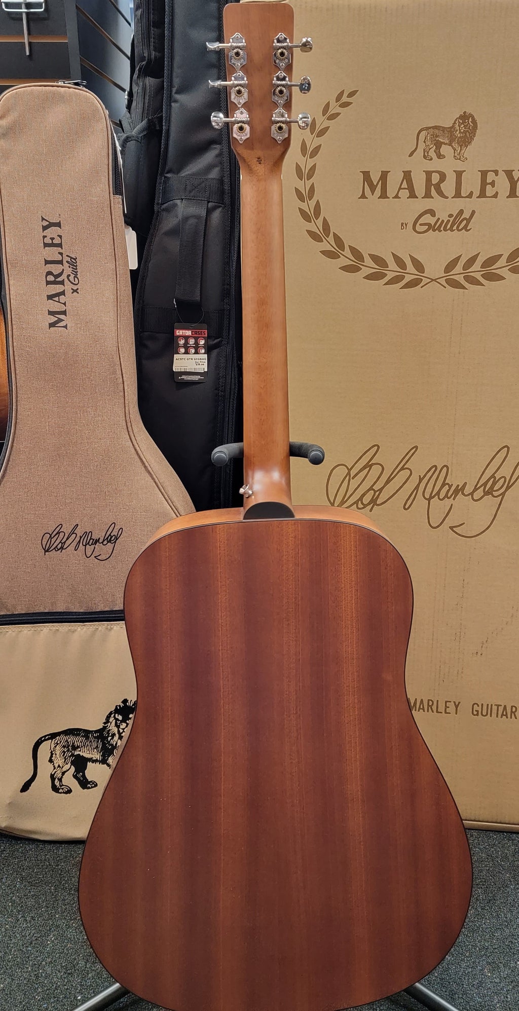 Guild A-20 Bob Marley Acoustic Guitar — recycled nylon Marley x Guild gig bag