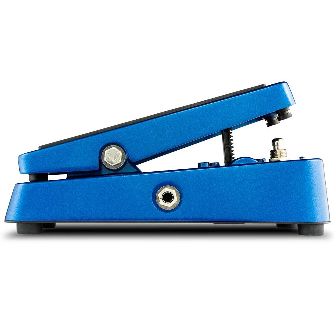 Xotic XW-2 Wah pedal — metallic blue, side view