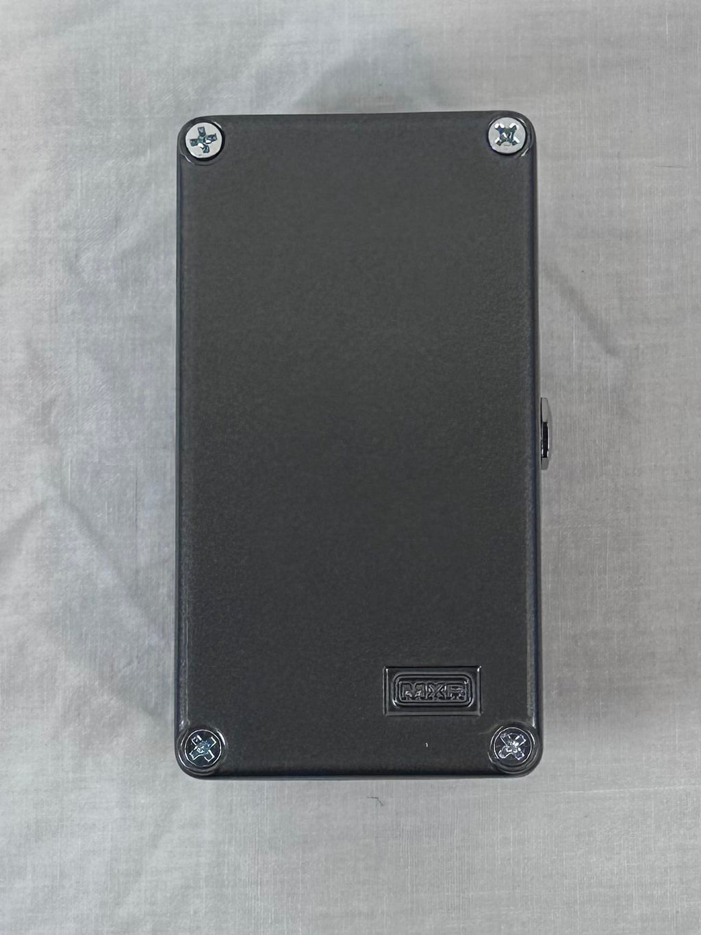 MXR M249 Super Badass Dynamic O.D. pedal - angled view with footswitch