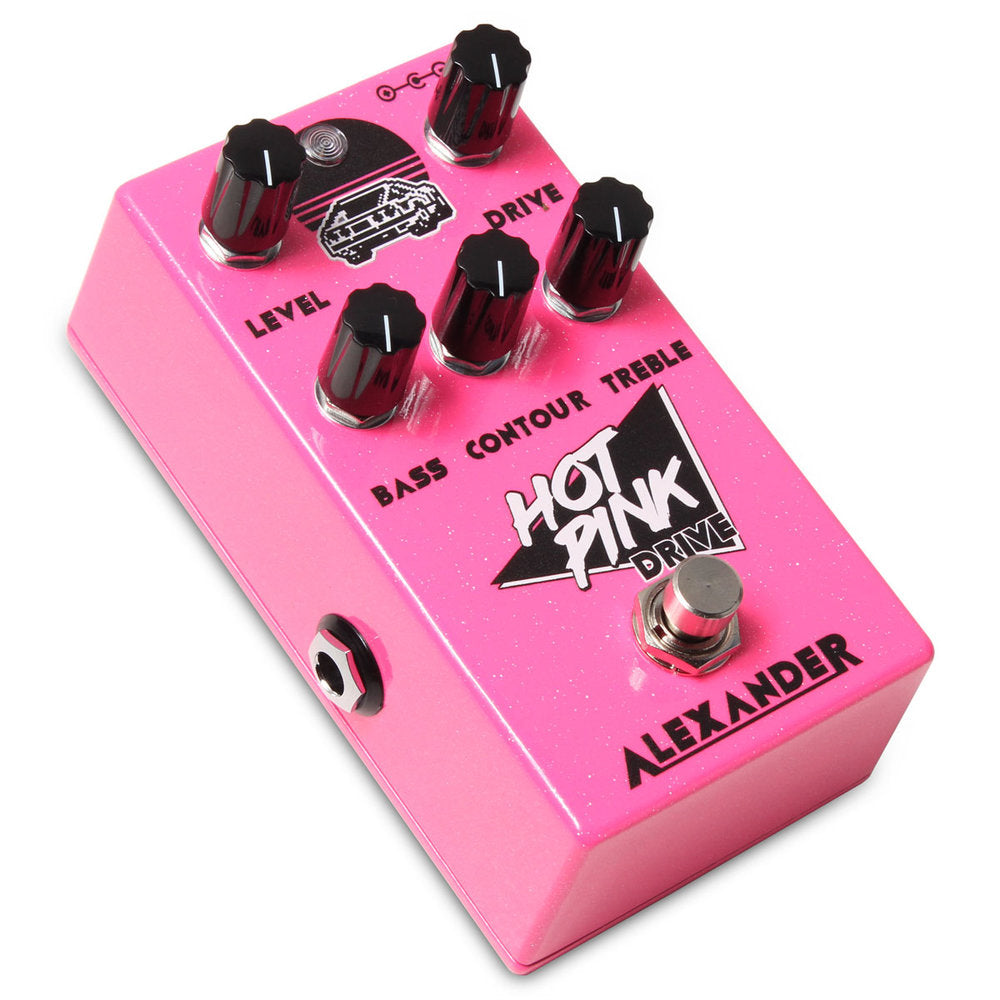 New Alexander Hot Pink Drive Overdrive Guitar Effects Pedal