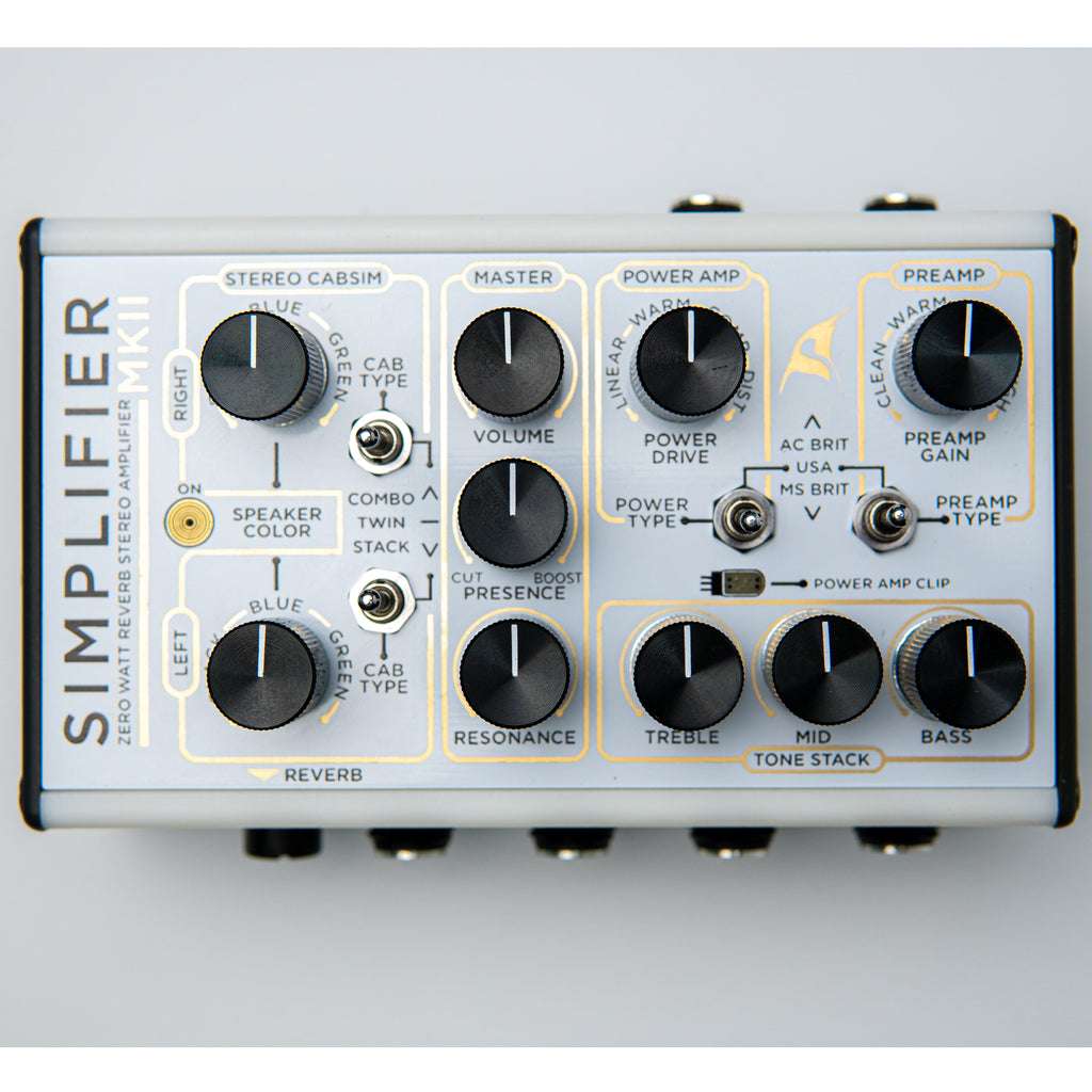 DSM & Humboldt Simplifier MKII amp cab simulator — top view