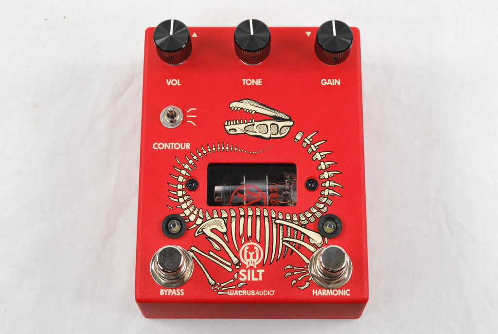 Walrus Audio SILT Red harmonic tube fuzz pedal — used, top view