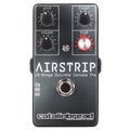 Catalinbread Airstrip console preamp pedal - gray enclosure with red trim knob, front