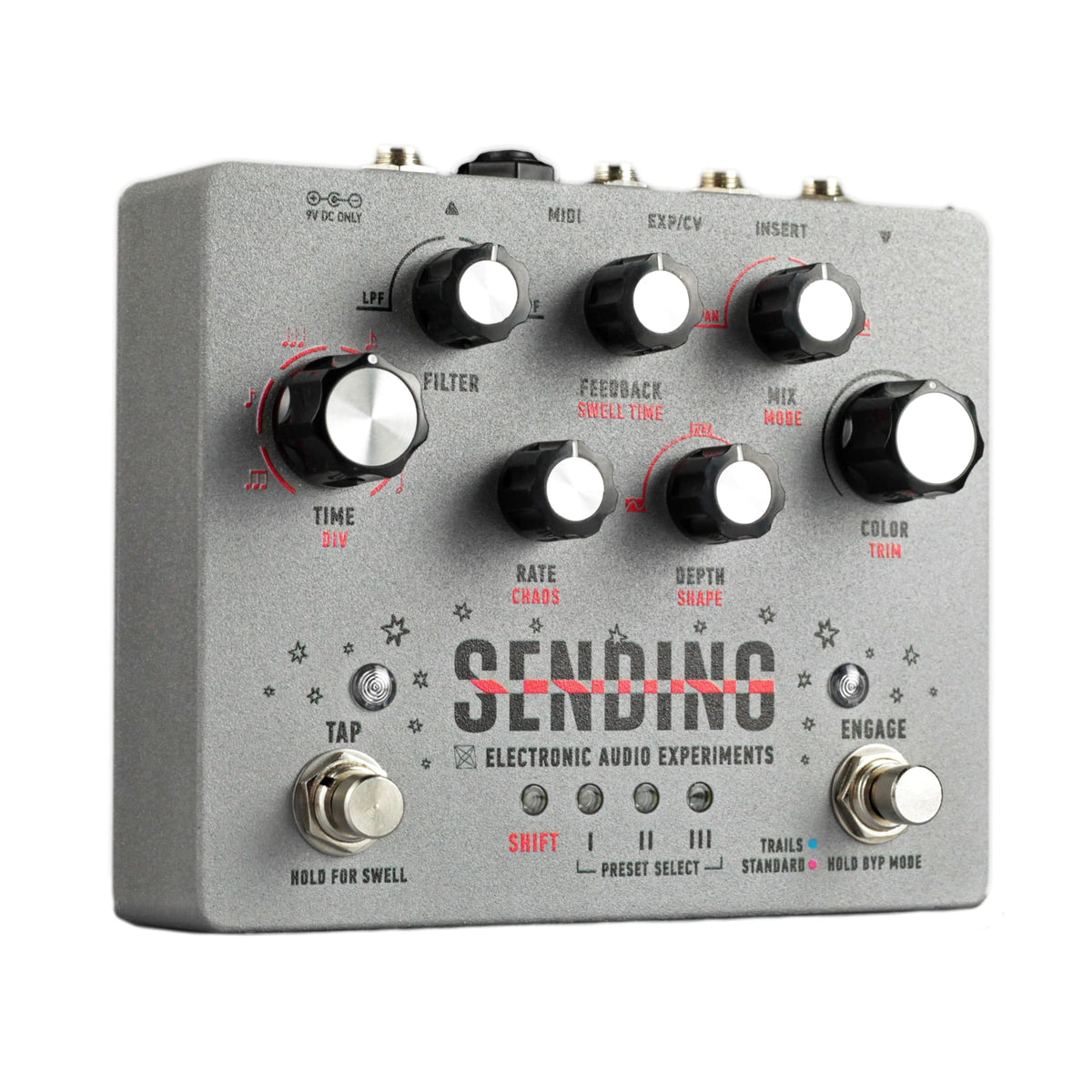 New Electronic Audio Experiments Sending V2 Delay Guitar Effects Pedal
