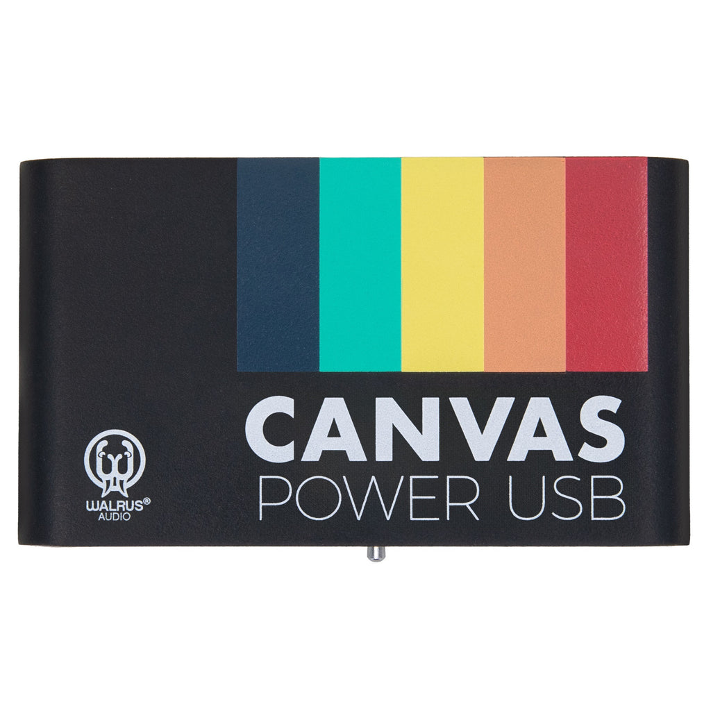 Walrus Audio Canvas Power USB power supply — front view, branding detail
