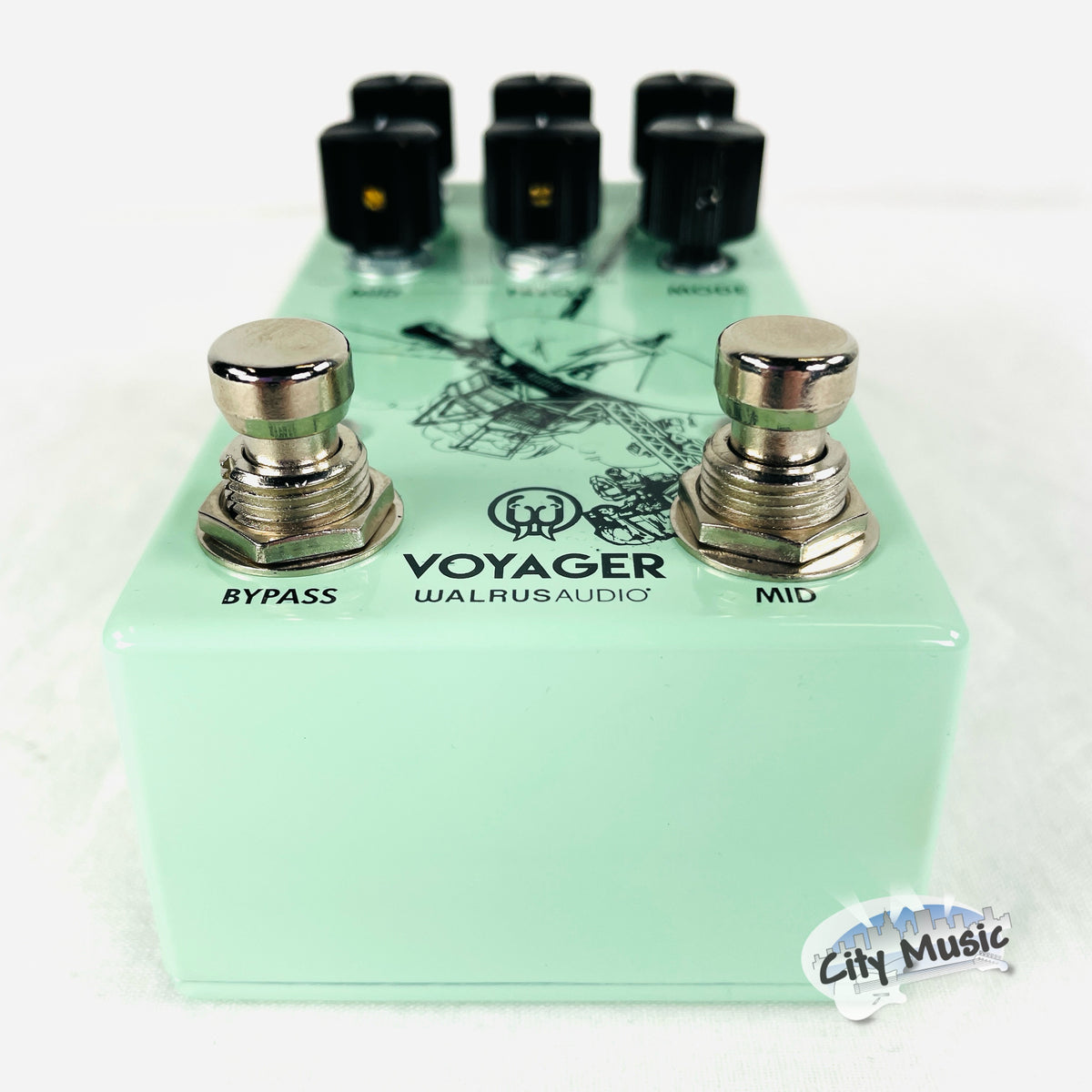 Used Walrus Audio Voyager MKII Preamp Overdrive Guitar Effects Pedal Seafoam ♫