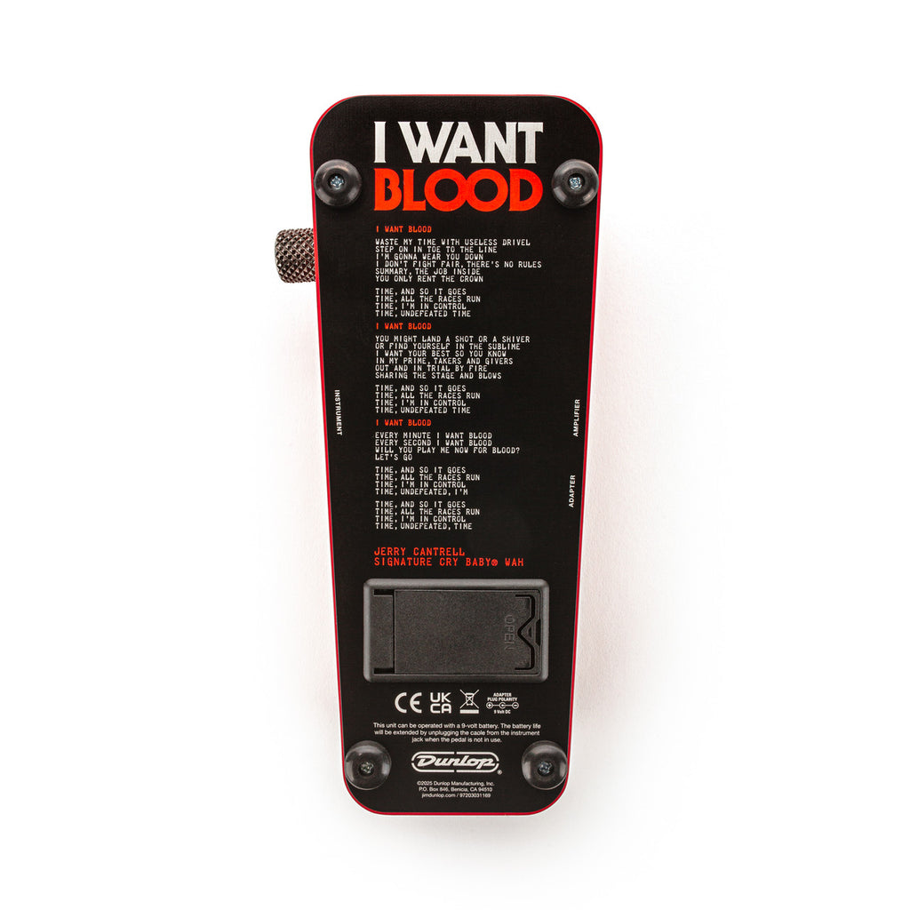Dunlop Jerry Cantrell I Want Blood Cry Baby wah pedal — tread detail