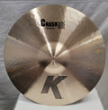 Zildjian K0808 18in K Crash Ride Cymbal - front view showing K logo and Crash Ride label