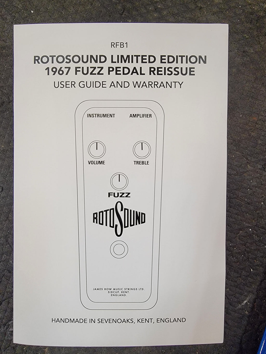 Very Limited (100 pedals!) Rotosound Union Jack Edition 1967 Fuzz Pedal 2025