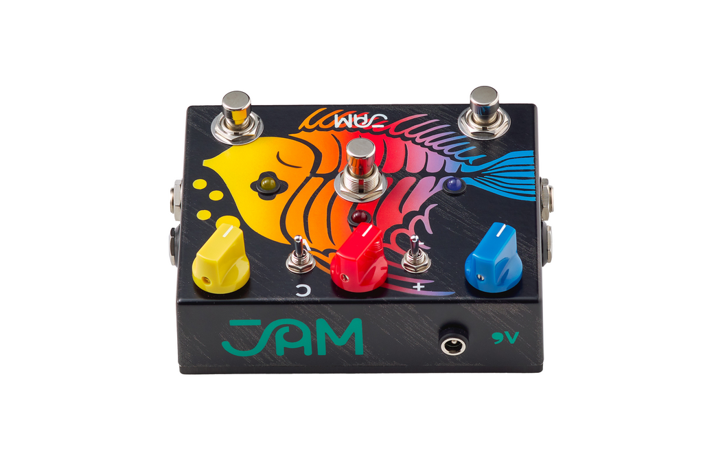JAM Pedals Ripply Fall chorus phaser pedal — side view