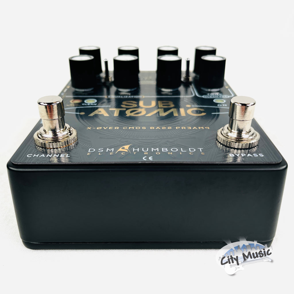 DSM & Humboldt Sub Atomic bass preamp pedal — rear view
