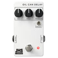 JHS 3 Series Oil Can Delay pedal — white enclosure, top-down view of controls