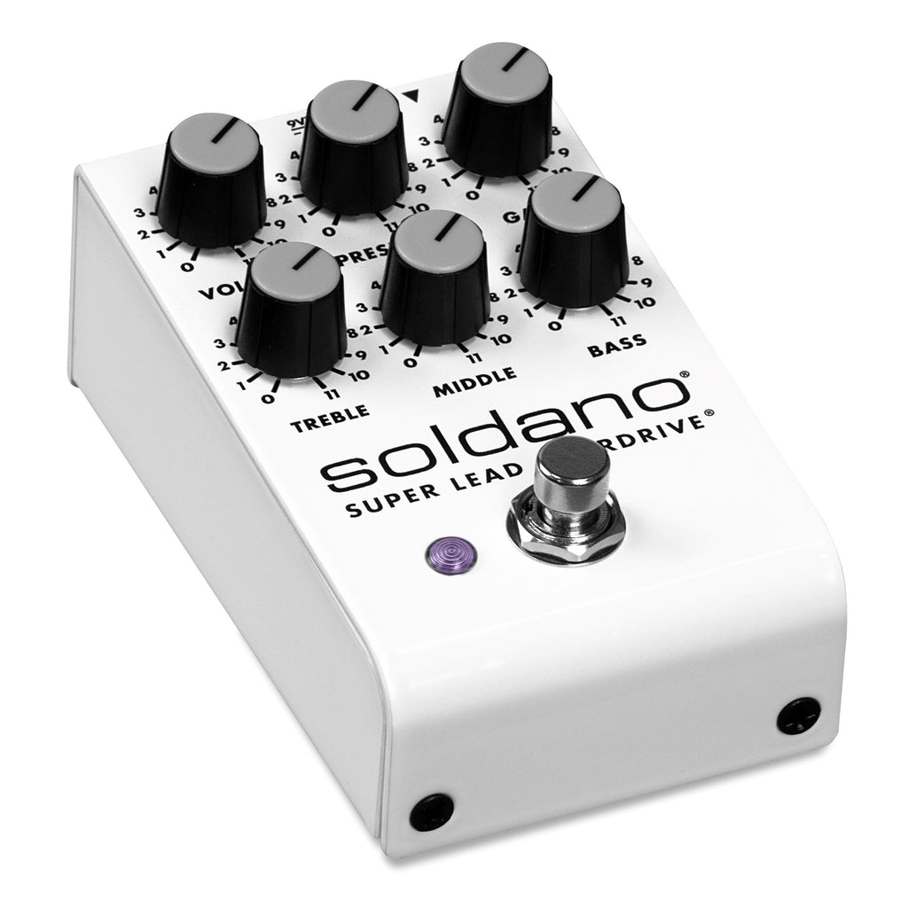 Soldano SLO Super Lead Overdrive pedal — rear panel view