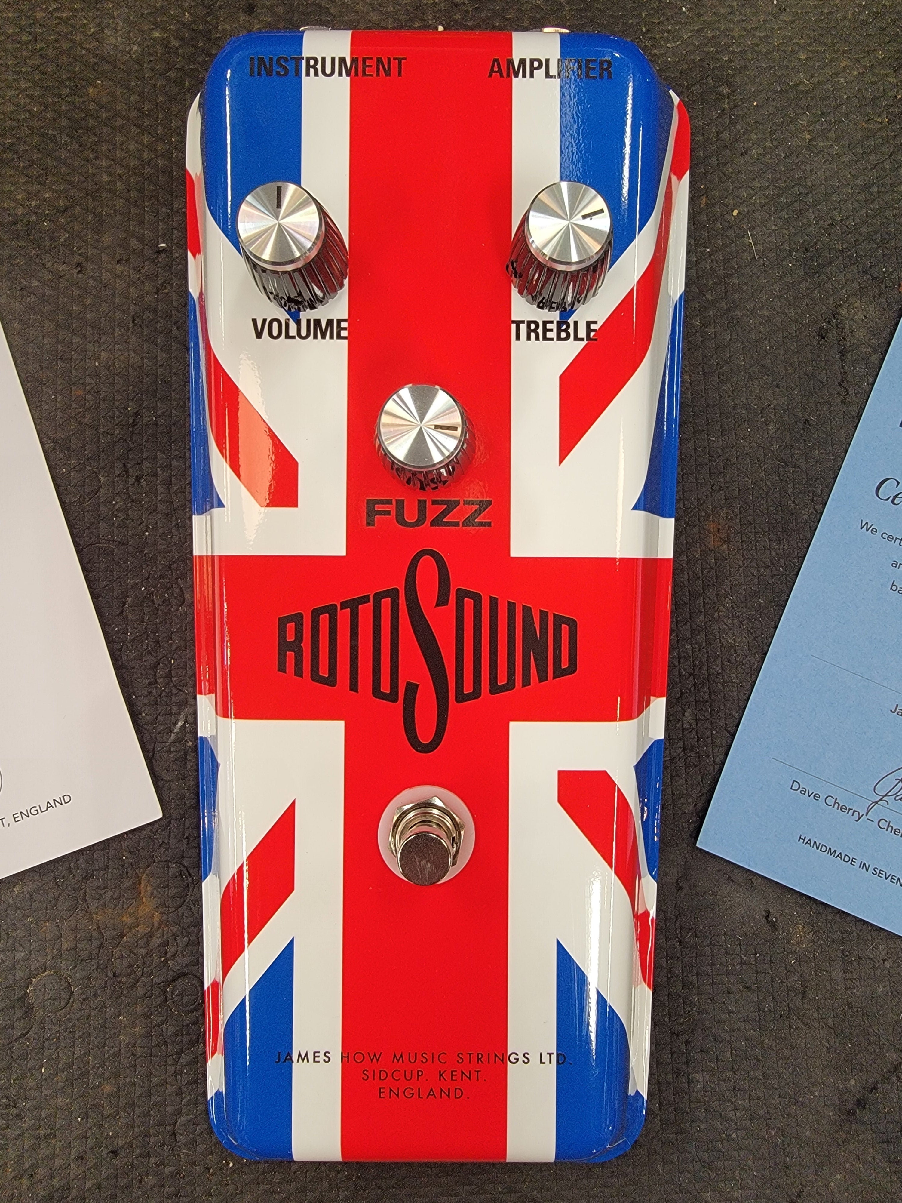 Very Limited (100 pedals!) Rotosound Union Jack Edition 1967 Fuzz Pedal 2025