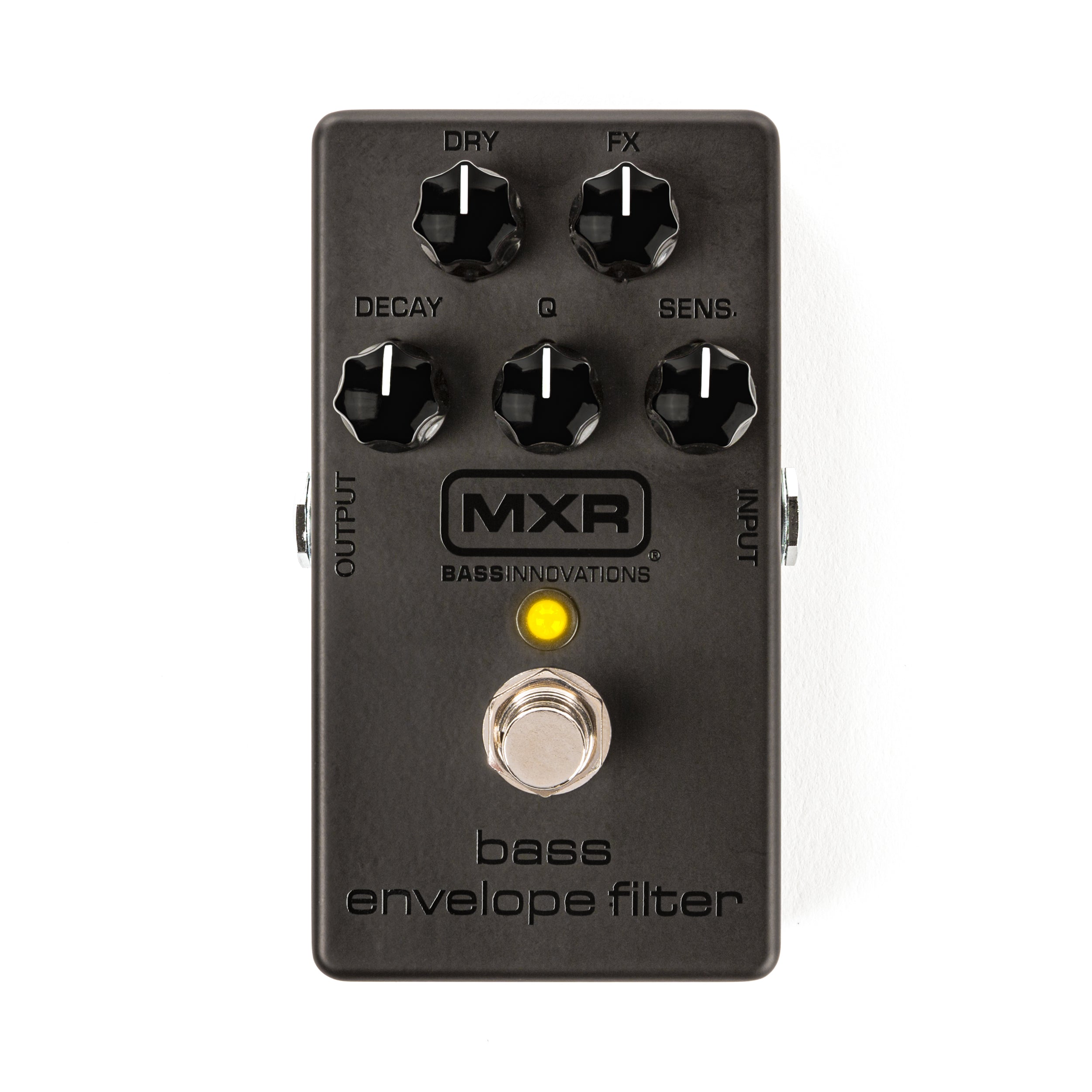 MXR M82B Blackout Bass Envelope Filter pedal — side input jack