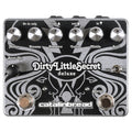 Catalinbread Dirty Little Secret Deluxe overdrive pedal — silver enclosure, top view