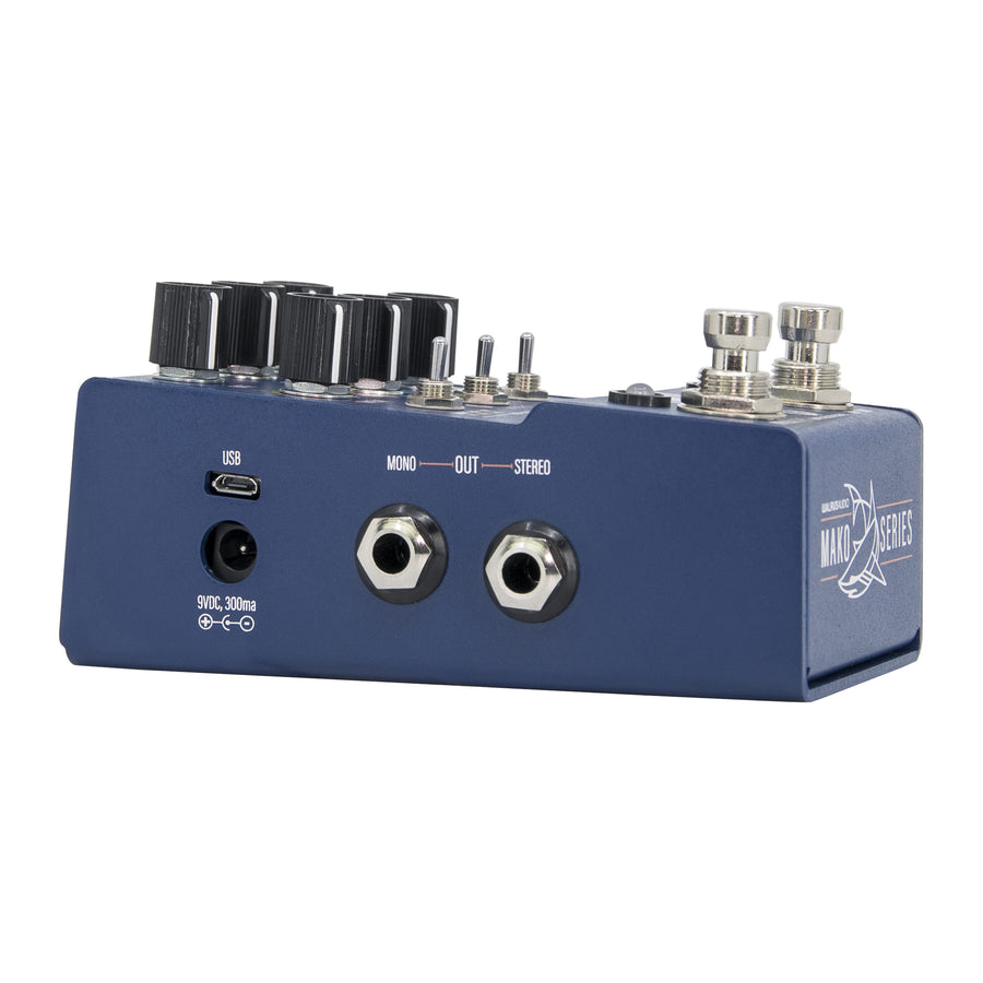 Walrus Audio MAKO M1 modulation pedal — toggle switches detail