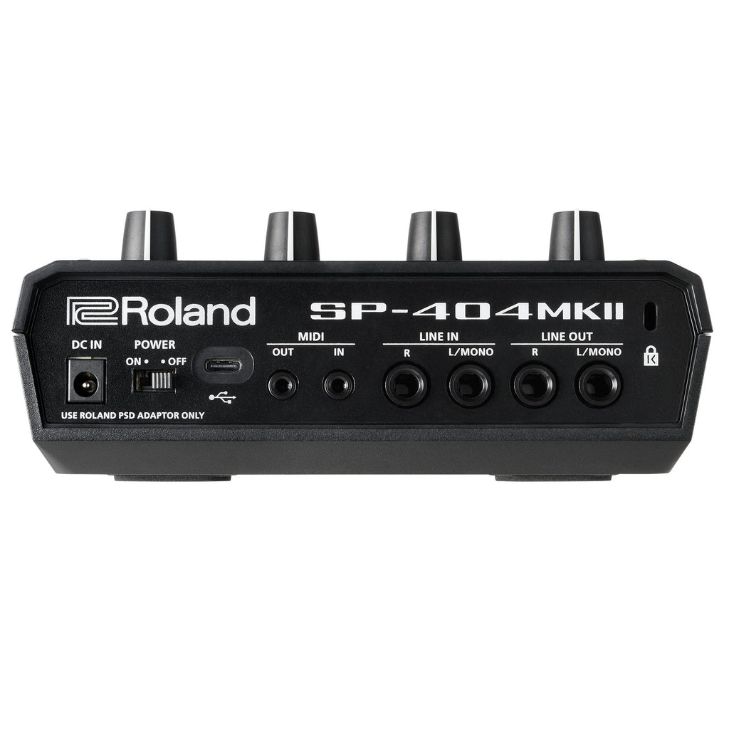 Roland SP-404MKII sampler — side profile view