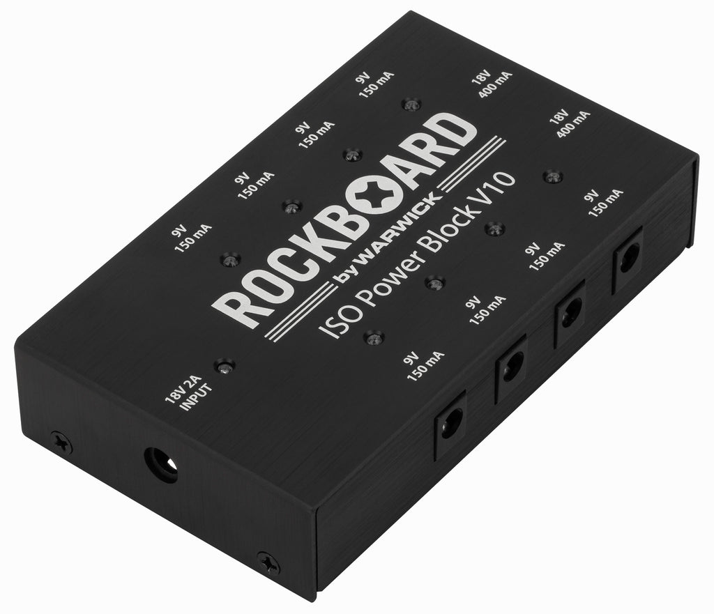 RockBoard ISO Power Block V10 pedal power supply - output jacks view
