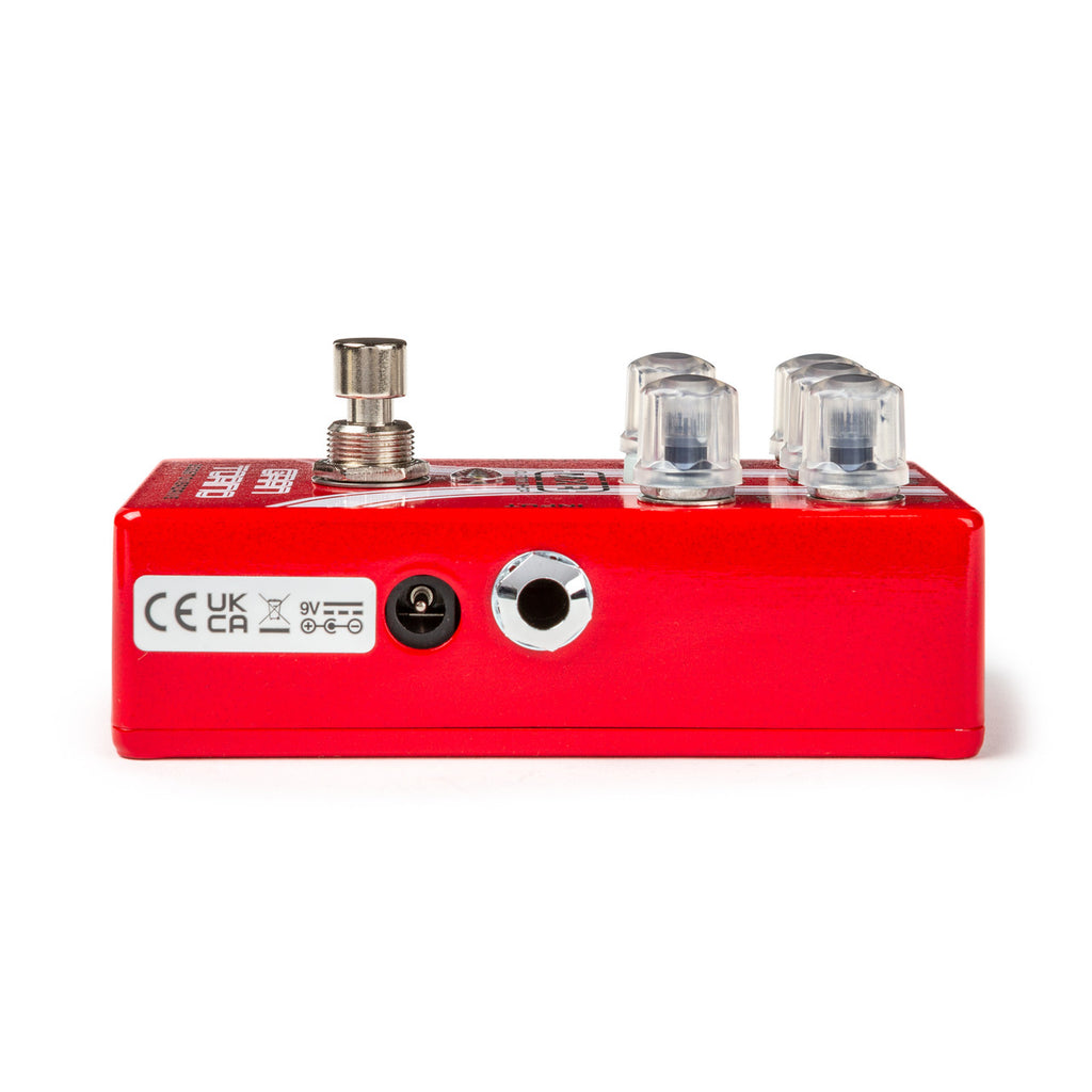 MXR CSP033G Gran Torino Boost Overdrive pedal - angled view with footswitch