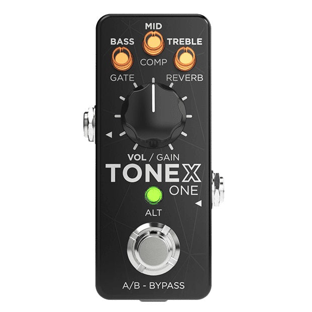 IK Multimedia TONEX ONE amp modeler pedal — angled product view