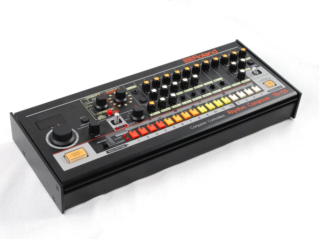 Roland TR-08 Rhythm Composer drum machine — control panel detail