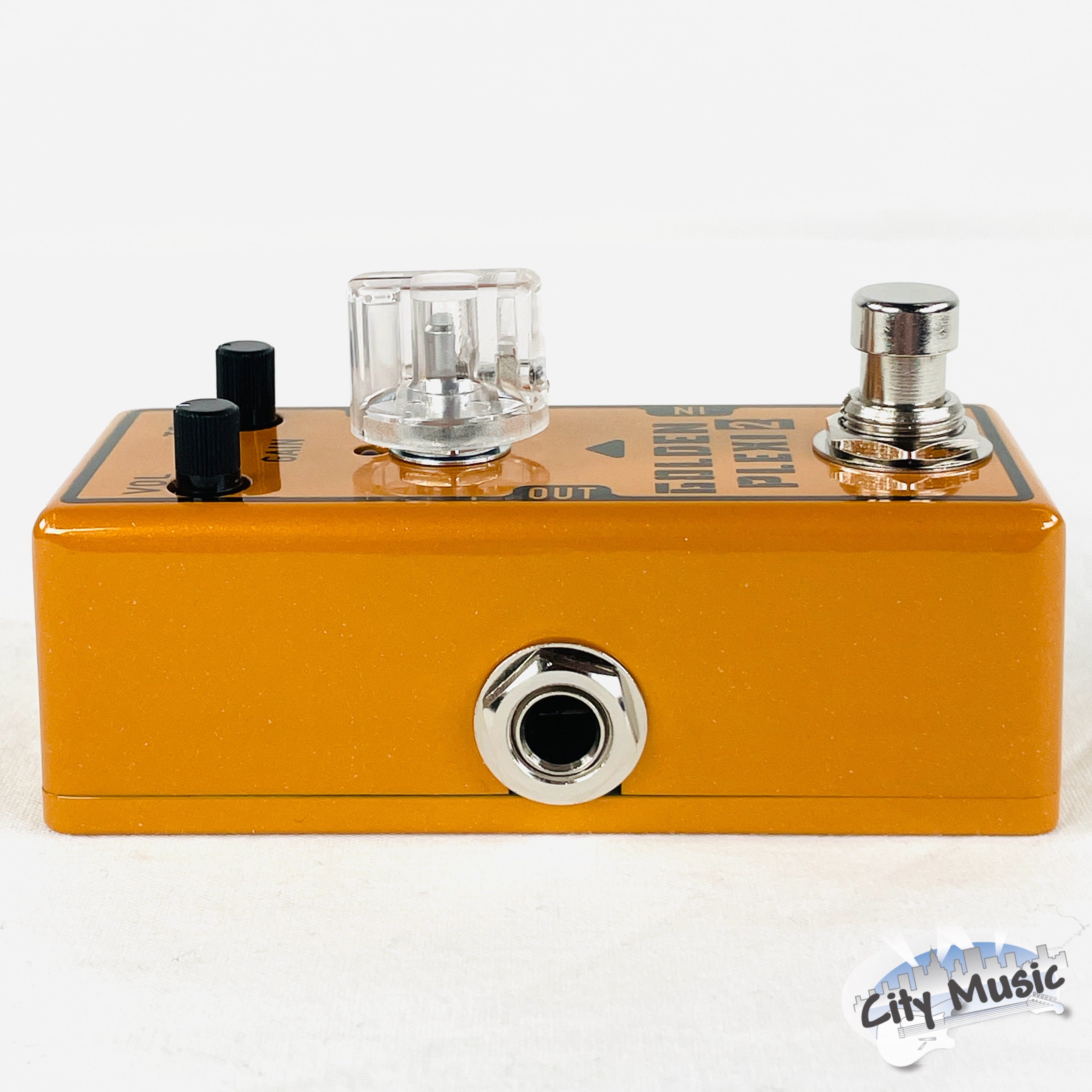 Tone City Golden Plexi V2 distortion pedal — angled view