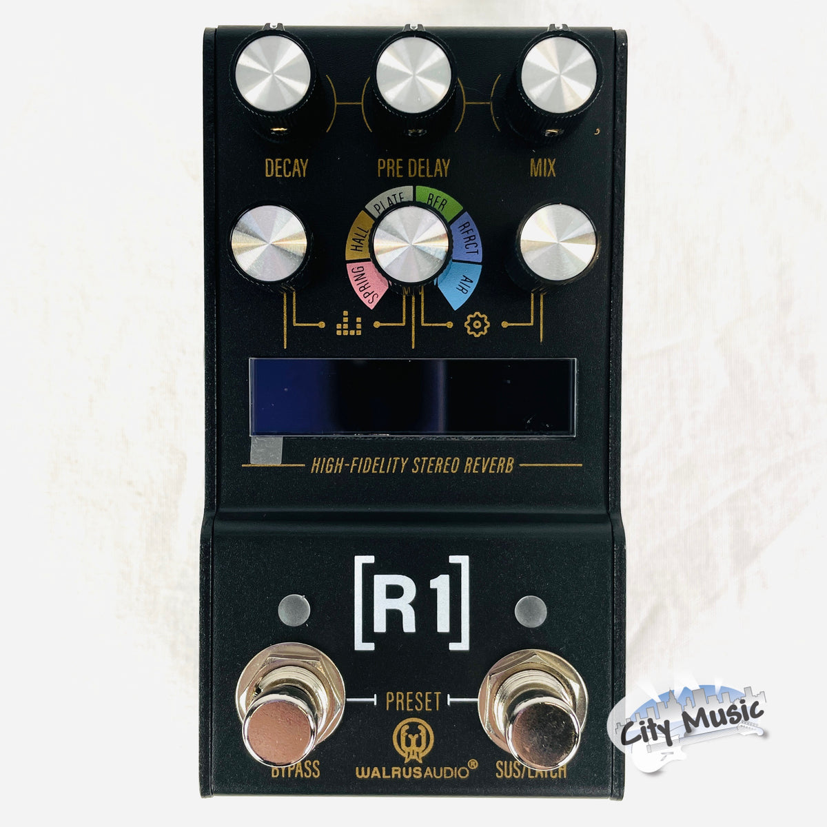 Used Walrus Audio MAKO Series MKII R1 High-Fidelity Reverb Guitar Effects Pedal ♫
