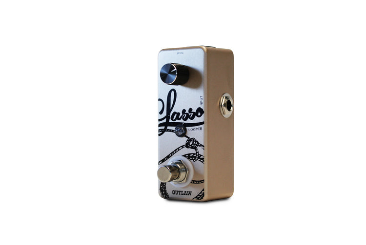 Outlaw Effects Lasso Looper guitar pedal - footswitch top view