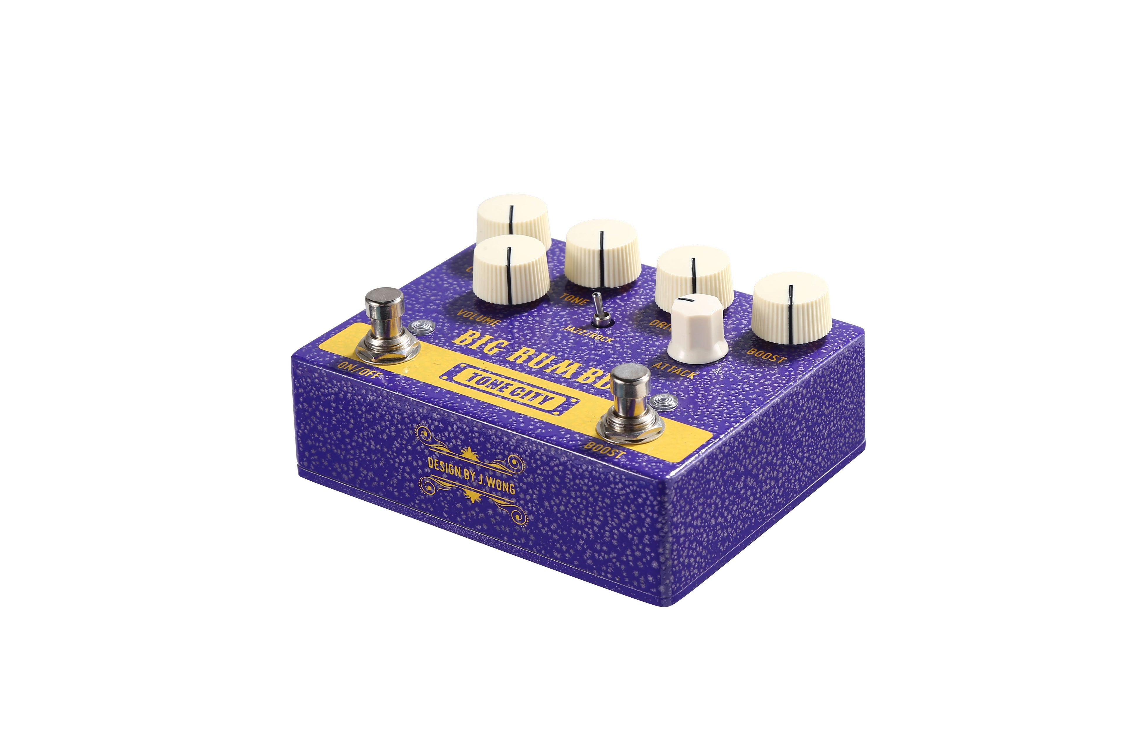 Tone City Big Rumble overdrive boost — top panel close-up